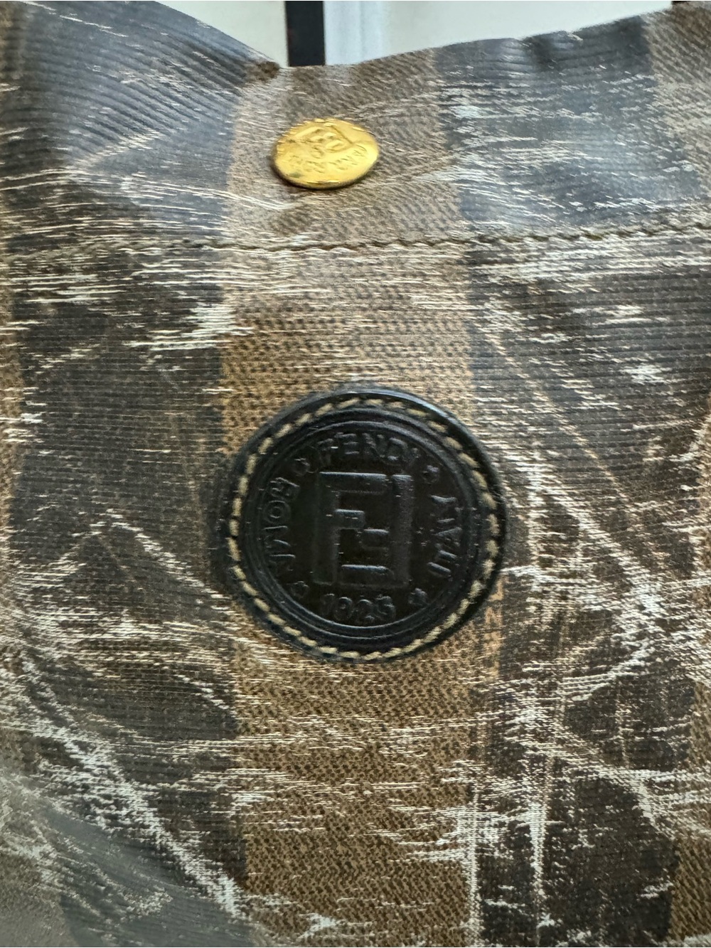 Authentic Vintage Fendi Pequin Tote Bag 43325960059 Made In Italy - Picture 8 of 16